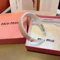 CHANEL HEADBAND IN WHITE TWEED AND SILK 262050